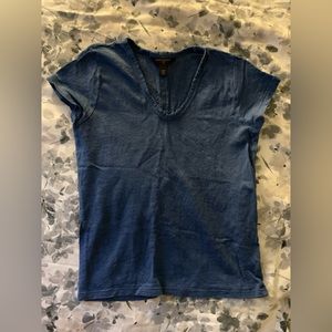 Banana Republic blue linen t-shirt
